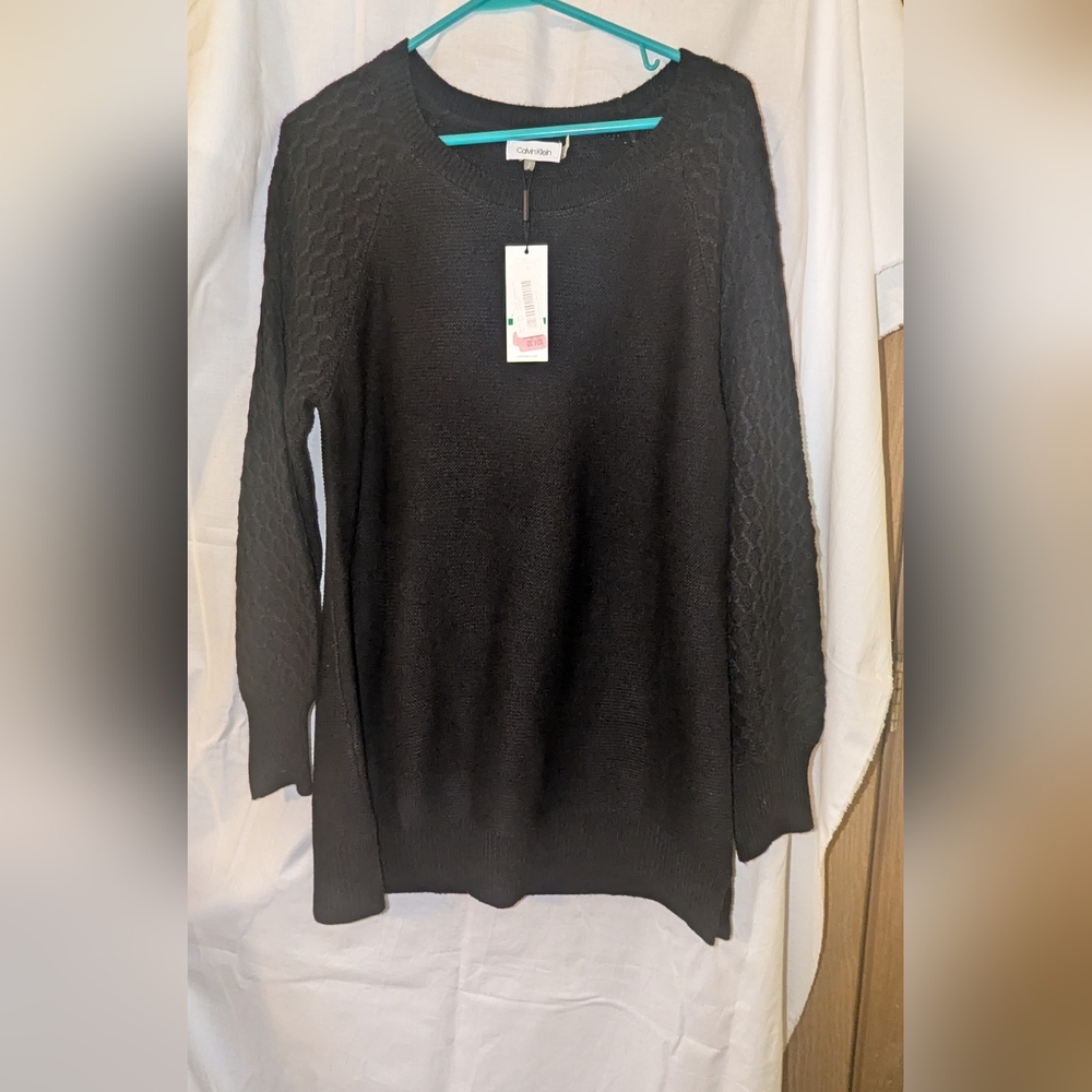 NWT Calvin Klein Black Sweater Women's Large